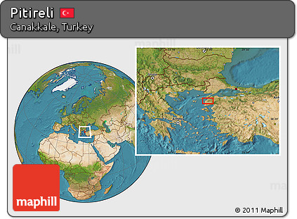 Satellite Location Map of Pitireli