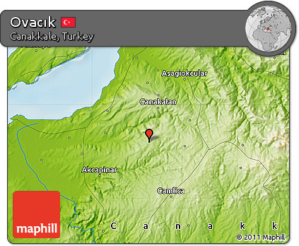 Physical Map of Ovacık