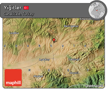 Satellite Map of Yiğitler
