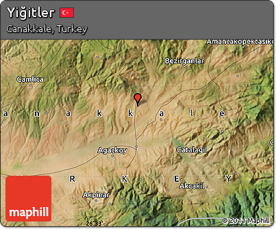 Satellite Map of Yiğitler