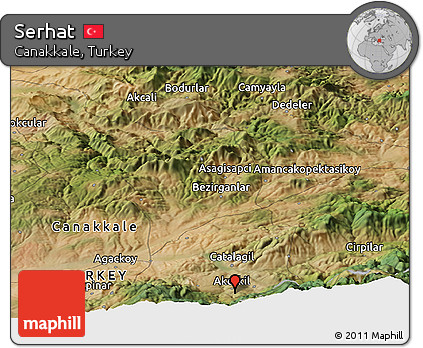 Satellite Panoramic Map of Serhat
