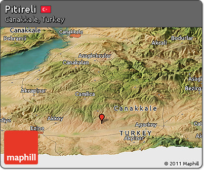 Satellite Panoramic Map of Pitireli