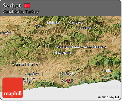 Satellite Panoramic Map of Serhat