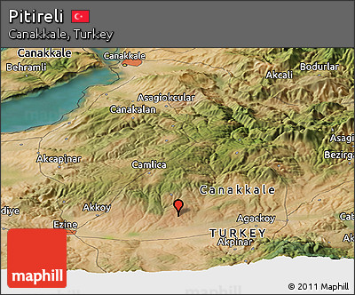 Satellite Panoramic Map of Pitireli
