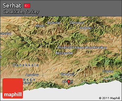 Satellite Panoramic Map of Serhat