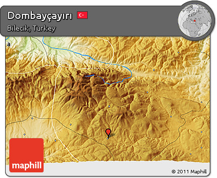 Physical 3D Map of Dombayçayırı