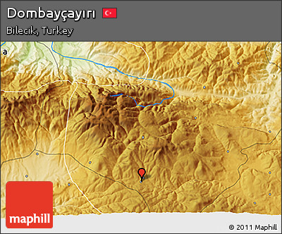 Physical 3D Map of Dombayçayırı