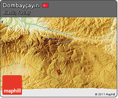 Physical 3D Map of Dombayçayırı