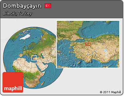 Satellite Location Map of Dombayçayırı