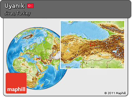 Physical Location Map of Uyanık