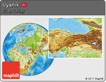Physical Location Map of Uyanık