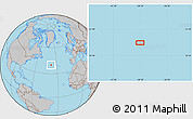 Gray Location Map of the area around 39° 57' 6" N, 38° 10' 29" W