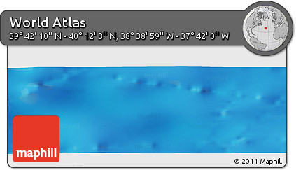 Physical Panoramic Map of the Area around 39° 57' 6" N, 38° 10' 29" W