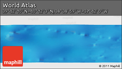 Physical Panoramic Map of the Area around 39° 57' 6" N, 38° 10' 29" W