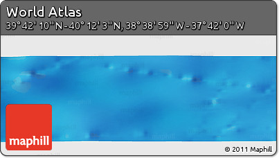 Physical Panoramic Map of the Area around 39° 57' 6" N, 38° 10' 29" W