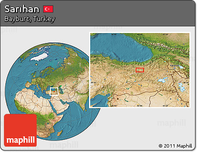 Satellite Location Map of Sarıhan