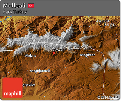 Physical 3D Map of Mollaali