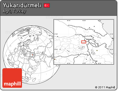 Blank Location Map of Yukarıdürmeli