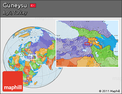 Political Location Map of Güneysu