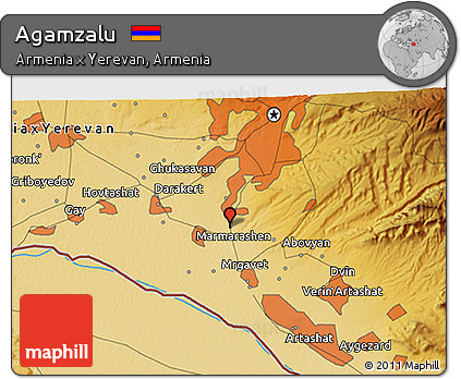 Physical 3D Map of Agamzalu