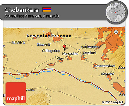 Physical 3D Map of Chobankara