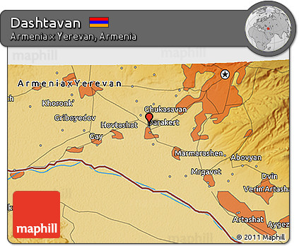 Physical 3D Map of Dashtavan
