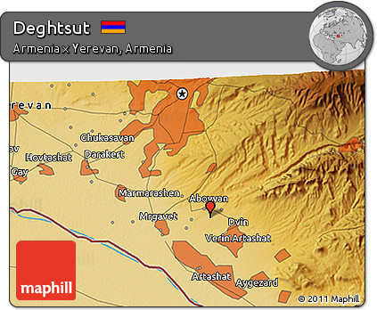 Physical 3D Map of Deghtsut