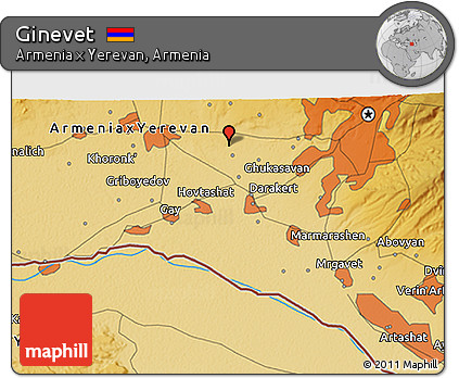 Physical 3D Map of Ginevet