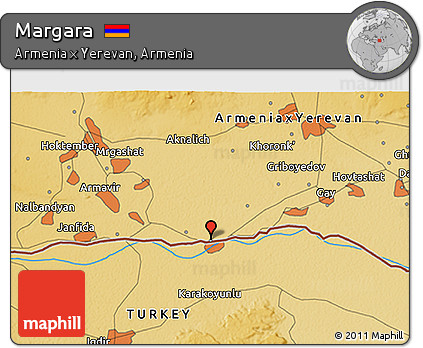 Physical 3D Map of Margara