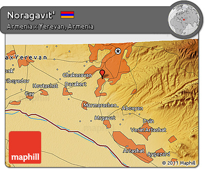 Physical 3D Map of Noragavit'