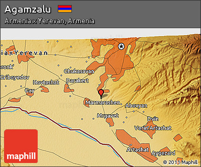 Physical 3D Map of Agamzalu