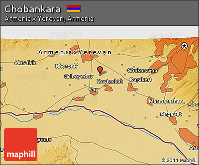 Physical 3D Map of Chobankara