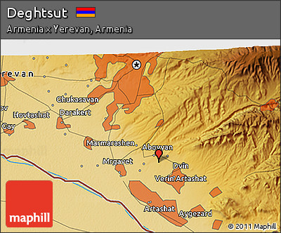 Physical 3D Map of Deghtsut
