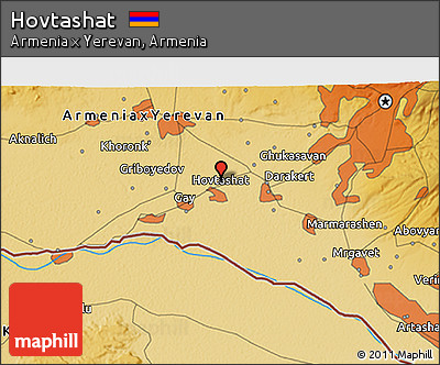 Physical 3D Map of Hovtashat