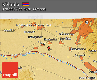 Physical 3D Map of Këlanlu
