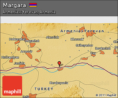 Physical 3D Map of Margara