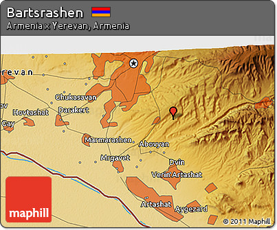 Physical 3D Map of Bartsrashen