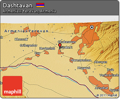 Physical 3D Map of Dashtavan