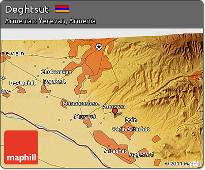 Physical 3D Map of Deghtsut