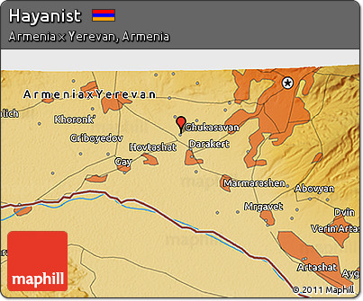 Physical 3D Map of Hayanist