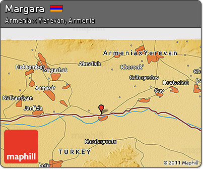 Physical 3D Map of Margara