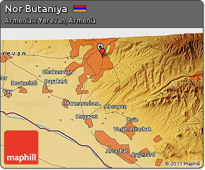 Physical 3D Map of Nor Butaniya