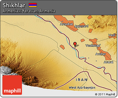 Physical 3D Map of Shikhlar