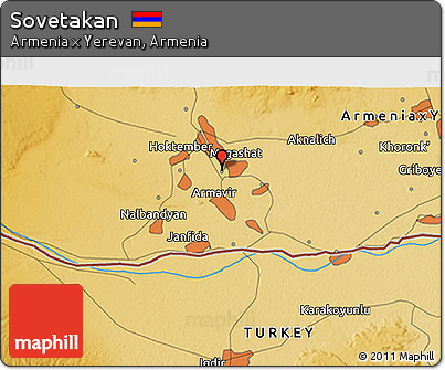 Physical 3D Map of Sovetakan