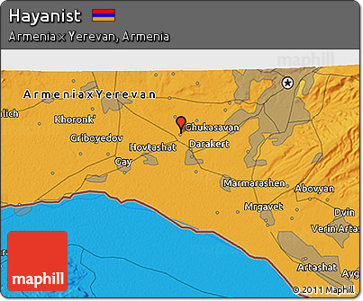 Political 3D Map of Hayanist