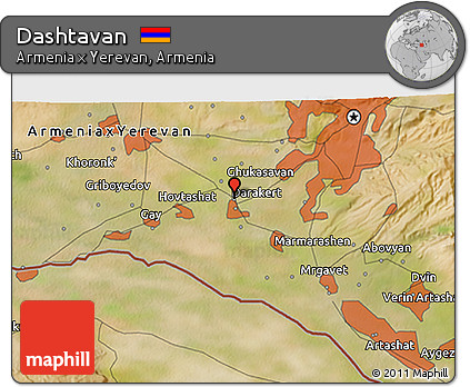 Satellite 3D Map of Dashtavan