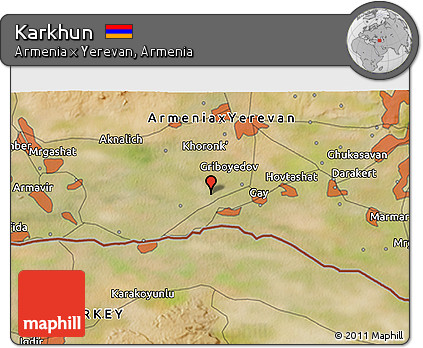 Satellite 3D Map of Karkhun