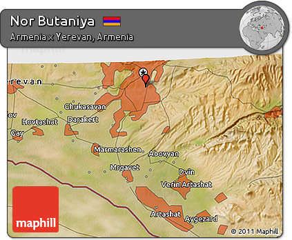 Satellite 3D Map of Nor Butaniya