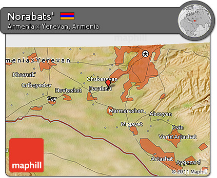 Satellite 3D Map of Norabats'