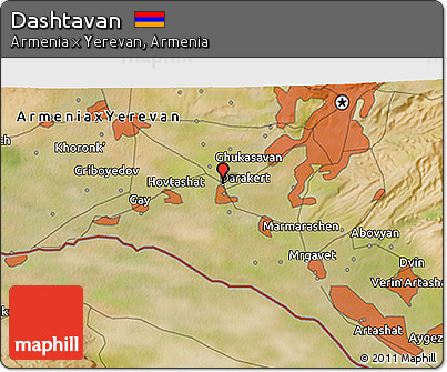Satellite 3D Map of Dashtavan